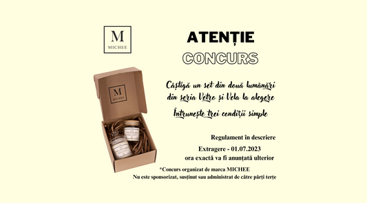 Regulament concurs - Câștigă un set de lumânări parfumate premium