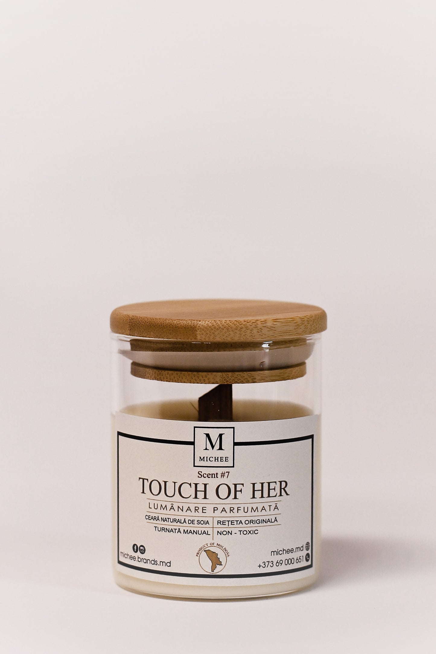 Lumânare parfumată - Touch of Her - Vela WoodWick by MICHEE lumanari parfumate