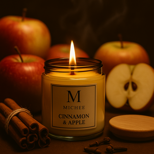Lumanare MICHEE Cinnamon & Apple  - mar si scortisoara – Lumanari parfumate din ceara de soia, Republica Moldova